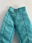 Vintage Barbie Doll Teal Colored Crop Pants    (A364)