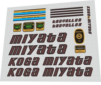 K-M Traveller 1985   Frame Decal Set