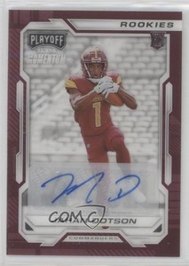2022 Panini Chronicles Playoff Momentum Rookies Jahan Dotson #PMR-10 Auto RC