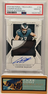2024 Flawless Football COOPER DEJEAN #194 Rookie Patch Autograph 24/99