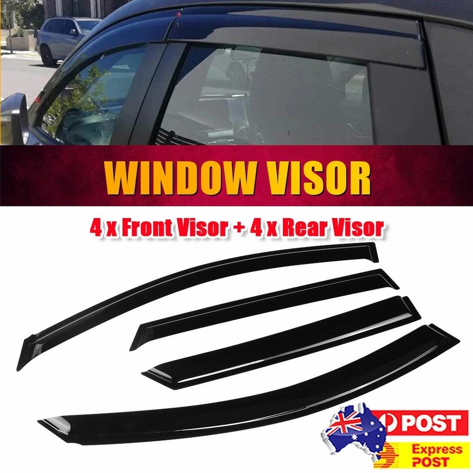 8PCS Visors Window Set For Mazda 2015-2025 CX-3 Stylish Black OEM Look