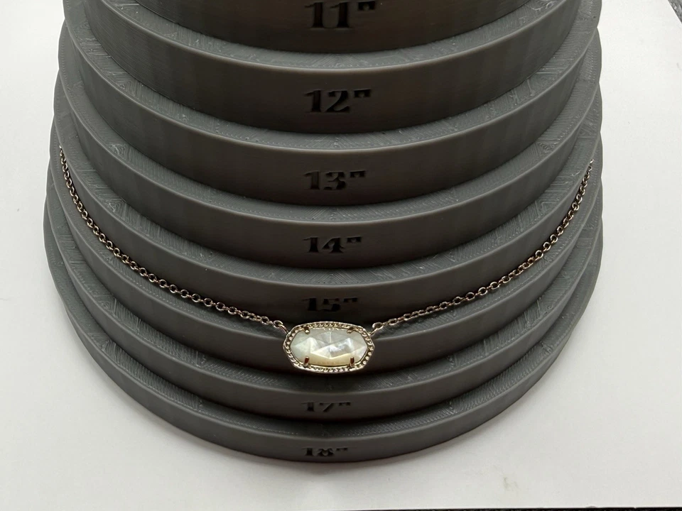 Ожерелье с подвеской Kendra Scott Elisa — розовое золото/слоновая кость перламутр - Изображение 4 из 4