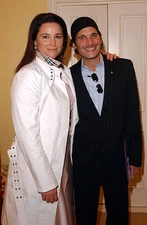 Actress Keely Shaye Smith poses with celebrity stylist Phillip Blo- Old Photo