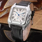 Men's luxury Square Multifunction Automatic Mechanical Watch  Gift Free shipping