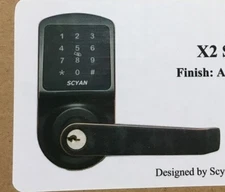 SCYAN X2 Smart Door Lock sans clé Touchscreen Keypad Access Verrouillage automatique