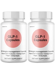 GLP-1- Weight Management Support, Vegan Capsules - 2 Bottles Official