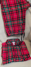 Wondershop Mens red plaid 2pc pajama set flannel sleepwear holiday size S