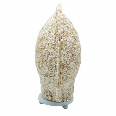 Cut Art Muschel Lampe 30cm   Handarbeit Boho Küste Ambiente Leuchte Deko