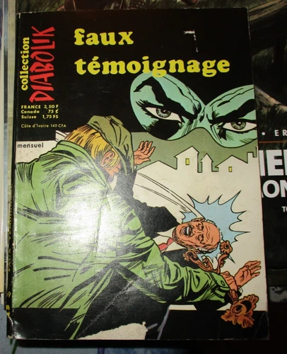 DIABOLIK N° 69 3ème série FAUX TEMOIGNAGE PETIT FORMAT MCL  1979 BE