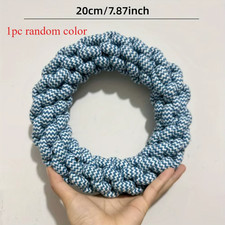 Durable Rope Dog Chew Toy-Twisted Ring Design for Teeth Cleaning & Playtime Fun,