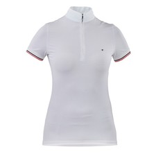 Shires Aubrion Young Rider Arcaster Short Sleeve Show Shirt Pink Pinstripe