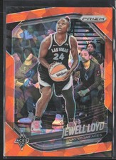 2025 Panini Prizm WNBA #57 Jewell Loyd Orange Ice Prizm
