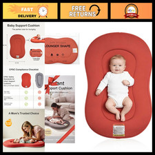 Cozy Baby Lounger for Newborns 0-12 Months, Soft Infant Snuggle Support Bed