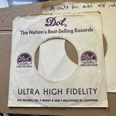 1 Company Sleeve Only Dot Records Purple Paramount Pictures Logo