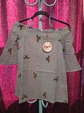 Hayden Girl's Striped Embroidered Dress. 7/8. NWT. 754