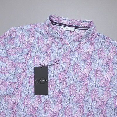 7 Diamonds Concrete Jungle Polo Shirt Golf Wicking Anti-Microbial Men's Size XL