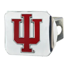 Fanmats NCAA Indiana Hoosiers 3D Color on Chrome Metal Hitch Cover 