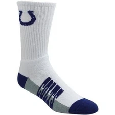 Indianapolis Colts Crew Socks Large Size 10 to 13 White