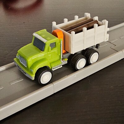 Timber Lorry Log Truck Lime NEW Road To Gold Driven Battat Pocket Micro Toy Car