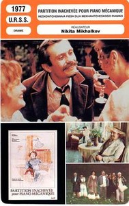 Fiche Cinema Partition Inachevee Pour Piano Mecanique Kalyagin Mikhalkov1977 Ebay