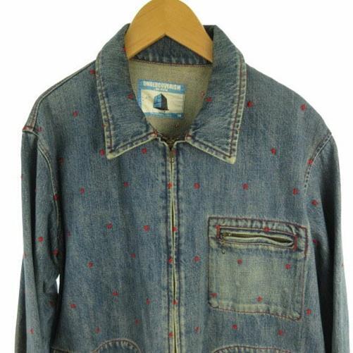 Undercoverism Haze Denim Jacket G-Jean Zip-Up Diamond Bear