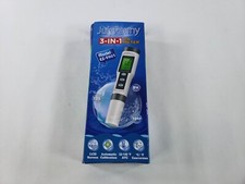 TDS/pH/Temperature 3-in-1 pH Meter for Water NO WORKING BATTERIES - UNTESTED