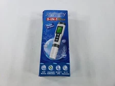 TDS/pH/Temperature 3-in-1 pH Meter for Water NO WORKING BATTERIES - UNTESTED