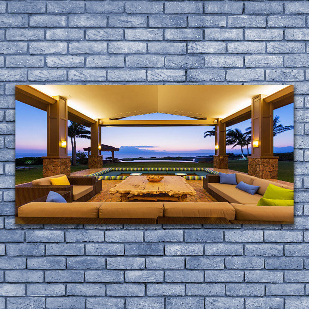 Image sur verre 140x70 architecture pour agrandir un grand mur d'interieur vide