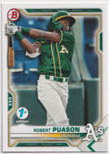 2021 Bowman 1st Edition #BD-153 Robert Puason Oakland Athletics