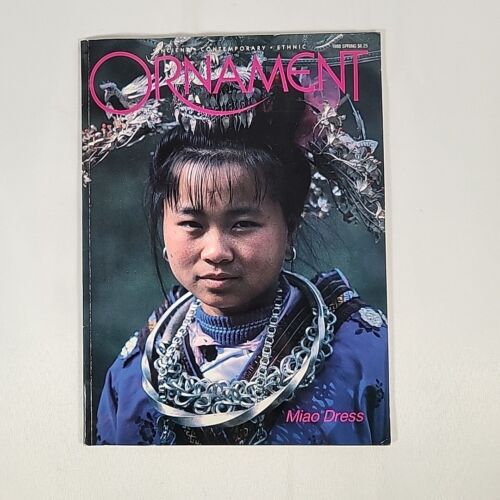 Ornament Magazine Spring 1988 Polyform Bead Making, Miao Dress, Ethnic - 第 1/7 張圖片
