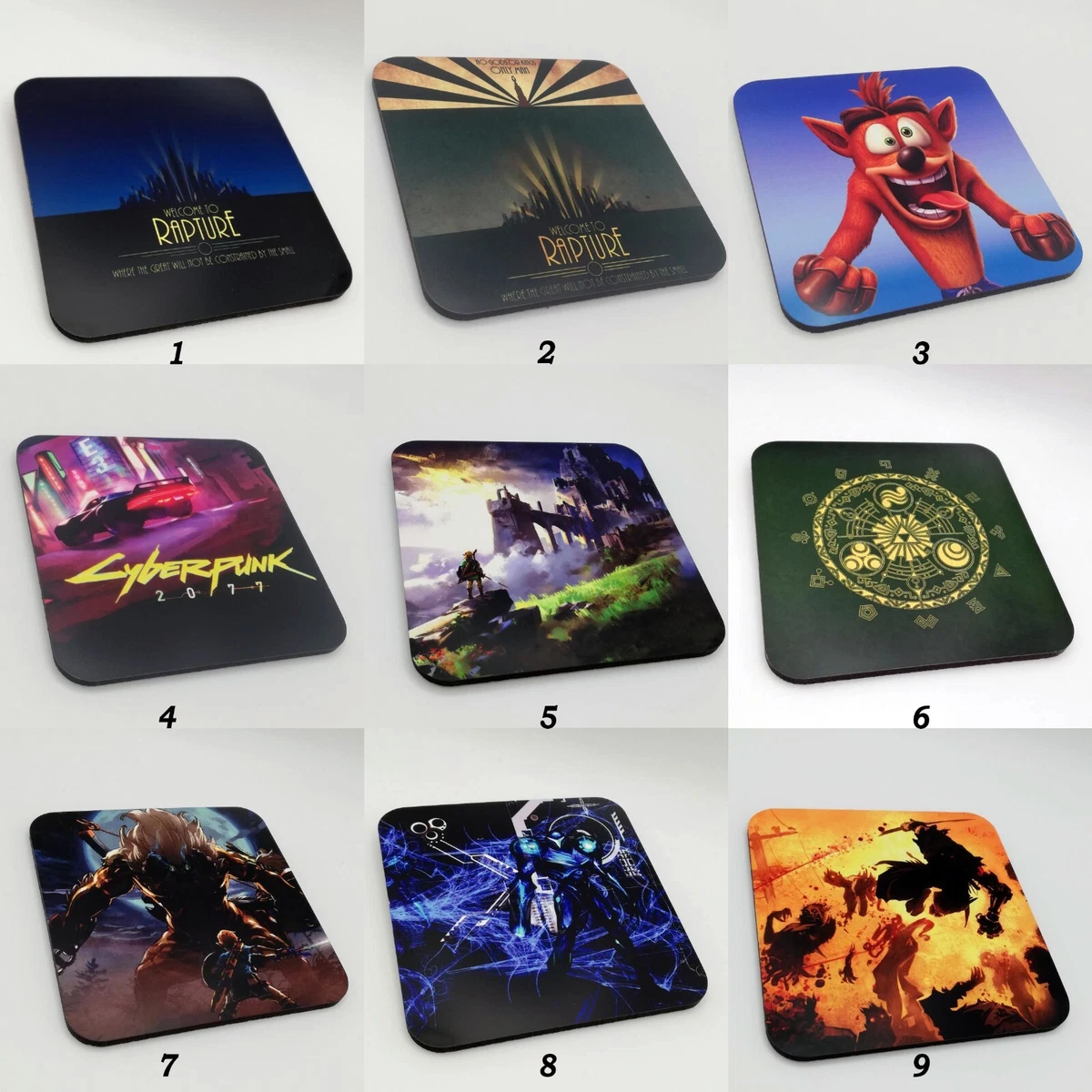 Gaming on sale drink coasters