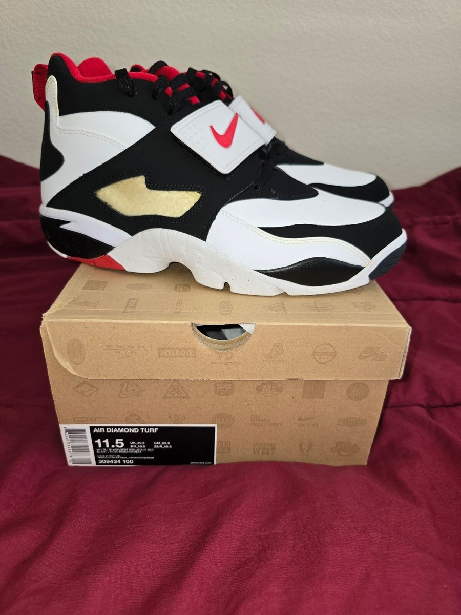 red and white diamond turfs