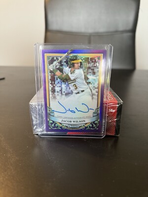 2024 Bowman Sterling Jacob Wilson Prospect Autograph Auto Oakland ...
