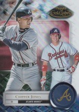 CHIPPER JONES TOPPS GOLD LABEL CLASS 2 BASE ATLANTA BRAVES #90 2022 22