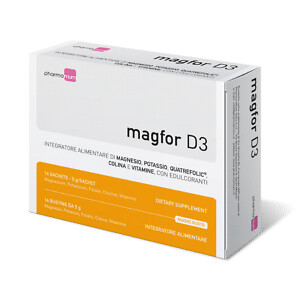 Pharma Mum Italia Magfor D3 Integratore Alimentare Senza Glutine 14 Bustine