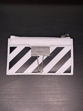 Off-White Black/White Binder Clip Passport Holder