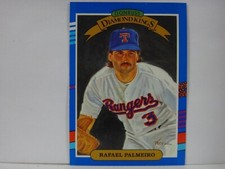 1991 Donruss Diamond Kings Rafael Palmeiro (No Yellow Stripes On Borders) #19.1