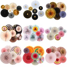 rosoni feste festoni carta party bambini compleanno vari colori decorazioni 8 pz