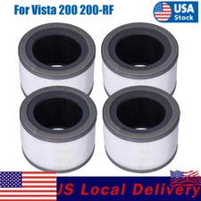 For LEVOIT Air Purifier H13 HEPA 3 Stage Replacement Filter Vista 200 200-RF