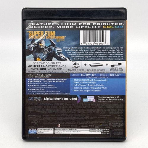 Pacific Rim Uprising Best Buy Exclusive 4K 3D 2D No digital - Picture 2 of 2