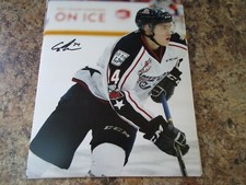 SASHA MATULA AUTOGRAPHED 8X10 MATTE PHOTO TRI CITY AMERICANS (E)