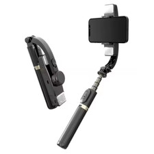 Mobile Handheld Gimbal Tripod Selfie Stick with Twins Light For Smartphone