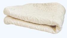 Vintage Noble Excellence Matelassé Pillow Cover Sham Off White Cotton Portugal