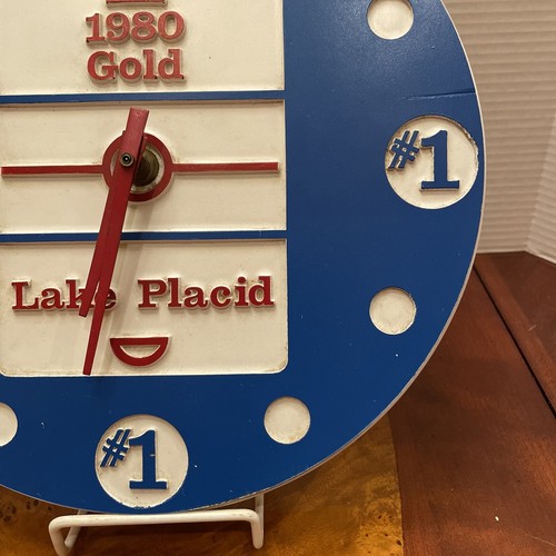USA Olympics Lake Placid 1980 Clock Blue #1 Tested and Works Great & Excellent - Picture 4 of 16