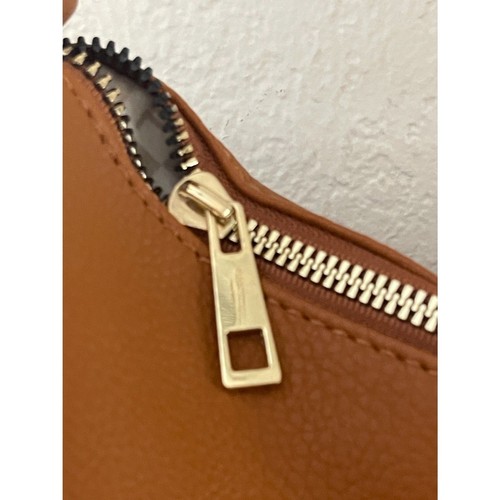 Vintage LONDON FOG New Old Stock NOS Brown Vegan Leather Hobo Shoulder Bag - Picture 3 of 13