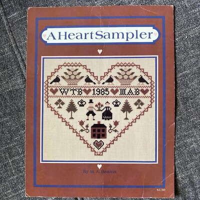 OOP A Heart Sampler by M.A. Beams Cross Stitch Chart