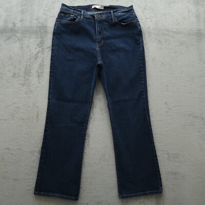 Levi's 512 Jeans Women's 16M Blue High-Rise Slimming Bootcut 33x29.5-Measured