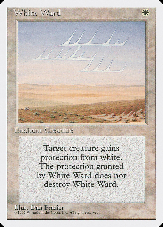White Ward | MtG Magic Fourth Edition | English | Near Mint-Mint (NM-M)