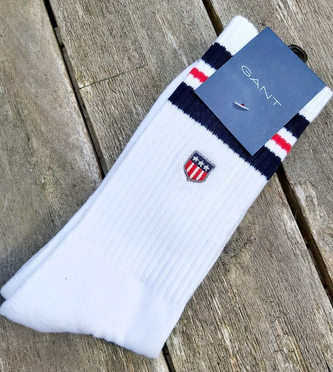 GANT 3 pack sport socks with logo in white