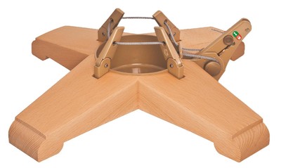 KRINNER Holz Christbaumständer Weihnachtsbaumständer Tölz für 2,5m Baumhöhe